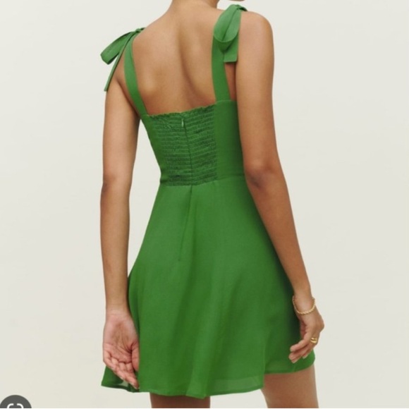 Reformation Green Mini Dress - Picture 3 of 11